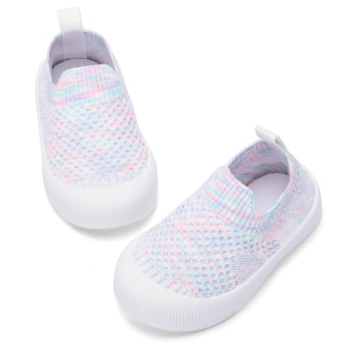 Image of BACSAC Baby Toddler Unisex Infant Shoes Boys Girls Beige Mesh Breathable Non-Slip Soles 6-36 Months