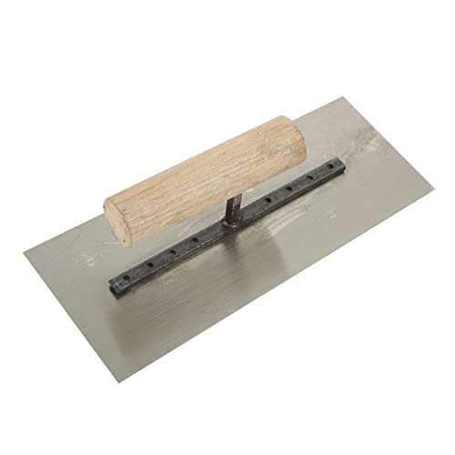 HOMSFOU Cazzuola Di Ferro Spatola Per Muratore Manico in Legno Spatola Da Muratore Per Intonacatura Cazzuola Per Pavimenti Lucidatrice Per Intonaco