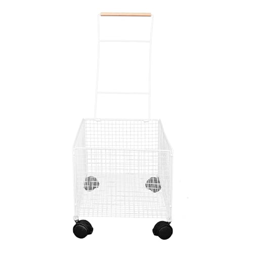 ELAYARD Rollbarer Wäschekorb aus Kunststoff Mittelgroß mit...