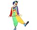 Atosa 54185 Costume Clown Donna XS-S Multicolore Carnevale, Donna
