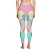 Colorful Abstract Stretchy Leggings - Trendy Workout Gear, Yoga Pants, Casual Wear, Gift for Her, Festival Fashion