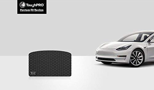TOUGHPRO Storage Mat Accessories Compatible with Tesla Model 3 - All Weather - Heavy Duty - (Made in USA) - Black Rubber - 2017, 2018, 2019, 2020, 2021