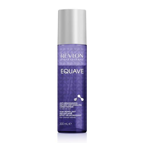 Revlon Professional Equave - Soin Démêlant Cheveux Bi-Phase - Soin Cheveux Blonds, Blancs, Mêchés - Anti-Reflets Jaunes - Soin des Cheveux Brillants et...