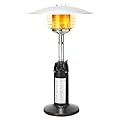 Tangkula Tabletop Propane Patio Heater, 11,000 BTU Portable Outdoor Heater W/Adjustable Flame, Simple Ignition System, Tipping-Over Protection, Ideal for Courtyard, Garden, Patio Restaurant (Black)