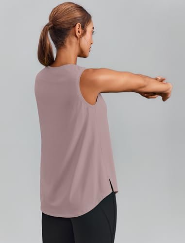 Image of PINSPARK Workout Tank Tops for Women UPF 50+ Side Slits Athletic Gym Shirt