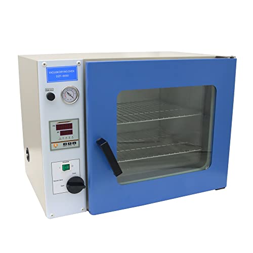 INTSUPERMAI Vacuum Drying Oven Lab Air Convection Drying Oven Digital Vacuum Drying Oven with Dual-Layer Tempered Glass Window 110V 1.9 Cu Ft