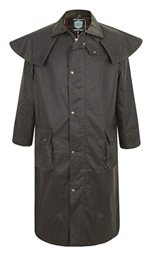 Cape cirée Stockman de luxe imperméable et élégante pour l'équitation