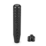 Schaltknauf Hebel Griff Kopf 18 Cm Aluminium-Carbonfaser-Stil Schaltknauf Rennwagen Universal-Schaltgetriebe Schaltknauf Mit Drei Adaptern