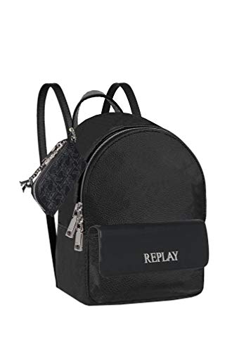 REPLAY Fw3143, Zaino Donna, 098 Nero, UNIC