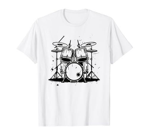 Divertente grafica per batteria e accessori per grancassa come grande regalo per gli amanti della musica, gli artisti rock e le band musicali. Adatto per uomini, donne e bambini.