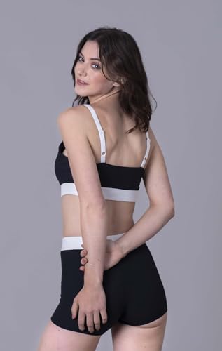 Image of Keepfit Women's Ribbed Contrast Border 2 Piece Swim Set |Swimming Suit for Women