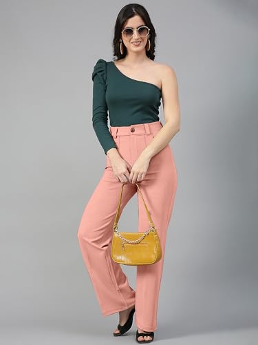 Image of Mehrang Trousers for Women, Formal Pants for Women, Straight Fit Pants