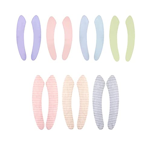 Yqhugbc 7 Stück Foam Waschbar Wc-Sitz Pad WC-Sitzbezug, Selbstklebend Waschbar Toiletten Sitz, WC-Sitzbezüge Plüsch, Toilettensitzabdeckung Pads für Familienreisen Schwangere Frauen ältere Menschen