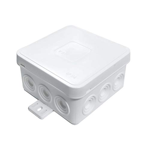 Preisvergleich Produktbild Abzweigdose Feuchtraum Abzweigkasten Verteilerkasten IP54 (75x75x41, weiß)