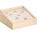SLCHJXS Fashion Bamboo Velvet Jewelry Display Tray Ring Box Earring Necklace Bracelet Pendant Jewelry Storage (Color : E, Size : 8 * 15 * 18Cm) (D 8 * 15 * 18Cm)