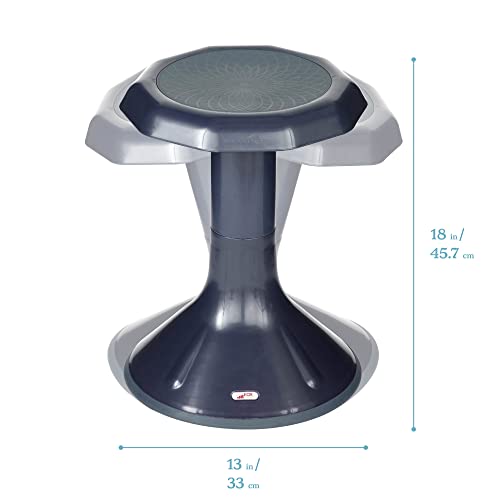 Image of ECR4Kids ACE Active Core Engagement Wobble Stool, 18-Inch Seat Height, Flexible Seating, Navy