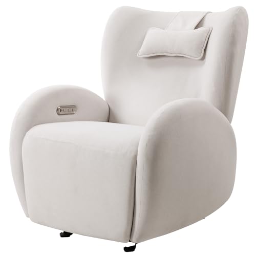 10 Best Rocking Chair for Seniors: Comfort Meets Style and Functionality 4 EONIX Stylish Power Glider Rocker Recliner Chair, Dual Motor Independently Controlled Footrest and Backrest, Detachable Headrest, Lazy Boy Recliner Chair for Living Room, SXXY010041, Cream White
