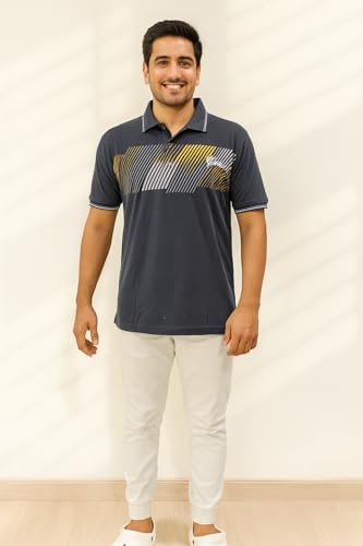 Image of Dollar Pack of 1 Men's Cotton Polo T-Shirt with Classic Collar