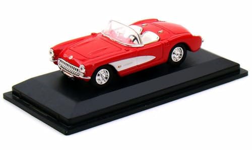 Modelo a escala 1:43 Corvette Convertible 1957 rojo