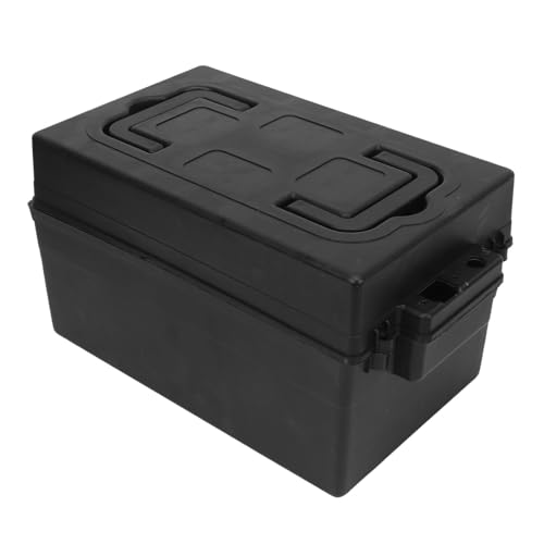 Ejoyous Battery Box, Portable Case with Good Sealing, High Strength Plastic, 7.5 x 7.5 x 12.2in for Marine Automotive RV Boat Travel Trailer Batteries