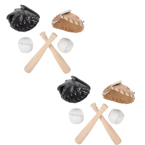Miniature baseball 1/12 pour déco de bureau et loisirs créatifs thématiques sport