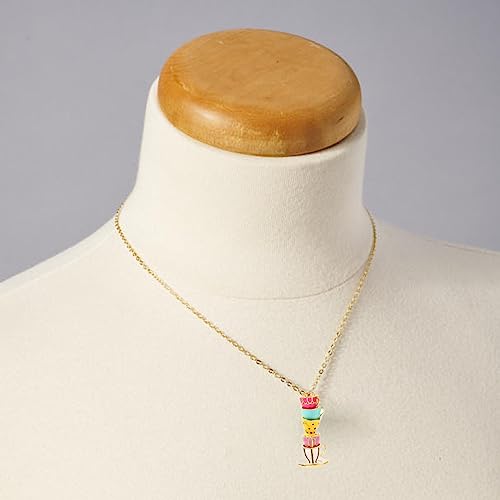 Cute Stacked Teacup Necklace for Adult Women. Great Alice and Wonderland Style Necklace3