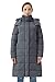 Orolay Doudoune Mi Longue à col Montant Pour Femme Manteau en Duvet Confortable avec Capuche Amovible Gris mouette foncé XL