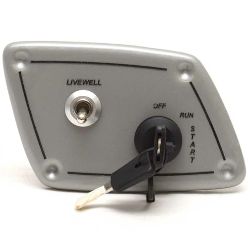 Tahoe Boat Ignition Switch Panel | Metallic Silver/Black