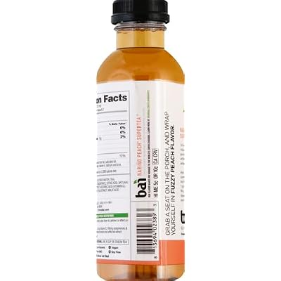 Bai Narino Peach Tea, Antioxidant Infused Tea, 18 Fl Oz