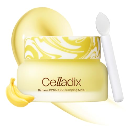 Celladix Overnight Lip Plumping Mask with Banana PDRN &ndash; Pudding-Like Melting Balm Texture, Vanilla...