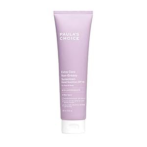Paula’s Choice Extra Care Non Greasy, Oil Free Face & Body Sunscreen SPF 50, UVA & UVB Protection, Water & Sweat Resistant, 5 Ounce