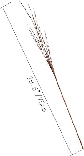 MISSWARM 5 Pieces 29.5" Long of Artificial Flowers Fake Flowers, Artificial Flowers for Wedding Home Office Party Hotel Indoor or Yard Decoration(5, White)