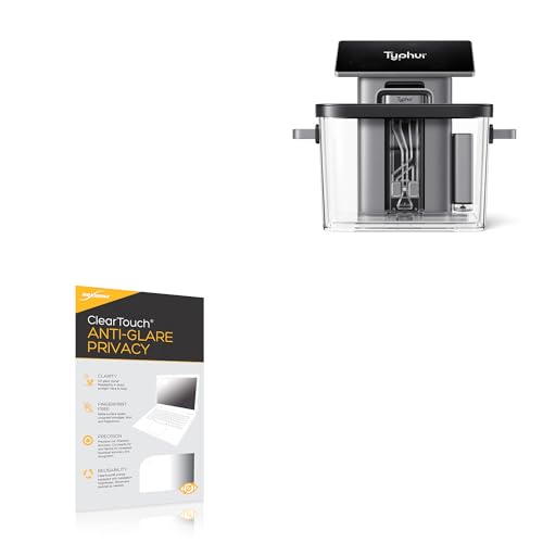 BoxWave Screen Protector Compatible with Typhur Sous Vide Station - ClearTouch Anti-Glare Privacy (2-Pack), Privacy Screen Protector Flexible Film Anti-Glare