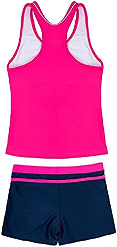 Image of Little Girls' Summer Swimwear Two Piece Boyshort Tankini Kids Swimsuit