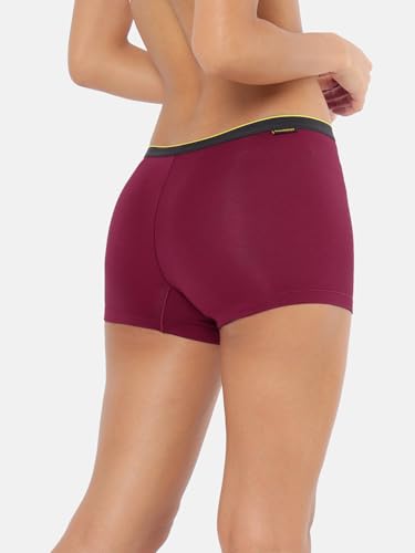 Image of Bummer Women's Solid Micro Modal Boyshorts Panties | Soft & Breathable Underwear | Combo Pack of 2