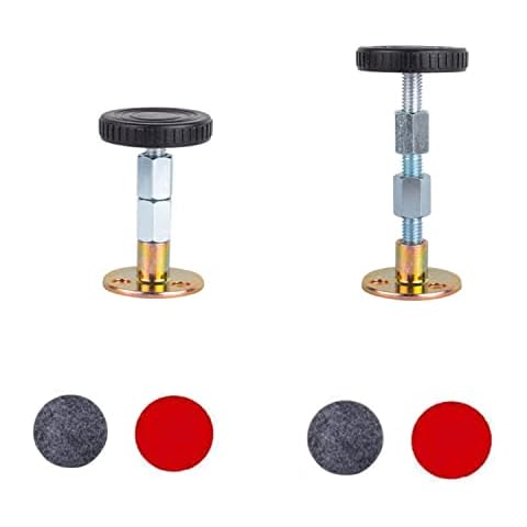 CONGGUAN 2 Pieces Anti-Shake Fixer with Adjustable Threaded Bed Frame Anti-Shake Tool Headboard Stopper Use for Home Room Bed Furniture Wall Support 67-87mm Cover