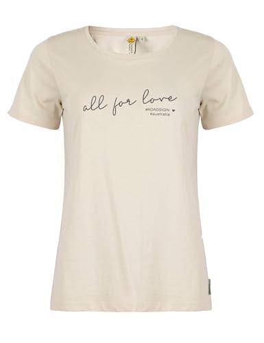 ROADSIGN australia Damen T-Shirt Schlichter Look mit fein gesticktem...