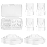 Entenschnabelventil & Silikonmembran Ersatzteile kompatibel mit Momcozy M5 tragbarer Milchpumpe – BPA-frei Lebensmittelechtes Silikon Zubehör (6 Pack: 4 Ventile + 2 Membranen)