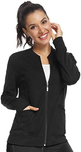 JEYONG Women's Zip Front Warm-Up Jacket