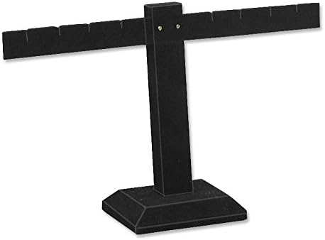 Black Earring Stand T-Bar 4-Pairs