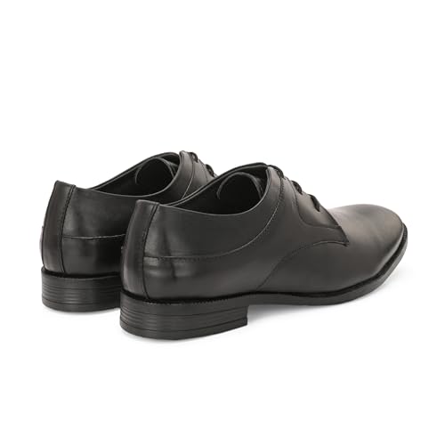 Image of Blue Leather by Centrino Lace-up Men's Formal Shoe | Stylish with Soft Cushioned Insole | Trendy Lace-Up Design | Durable Leather with Anti-Skid Sole | Perfect for Formal Wear (4035)