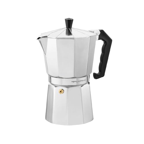 FLORINA Cafetière Italienne (270 ml) I 6 Tasses I Machine a Cafe Italienne GRANDE I Cafetière en...