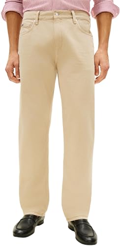 Tommy Hilfiger Herren Jeans Hose Regular Dover Straight Fit, Beige (Sandalwood), 35W/36L – Ansicht 1