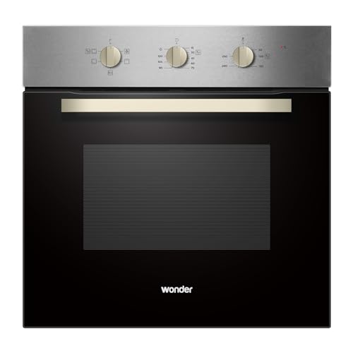 Wonder Horno MultifunciónCon Ventilador Inox WHM4700EX. Capacidad 70 Litros, 975W, 5 Programas, Interior Esmaltado, Fácil Limpieza, Eficiencia Energética Clase A