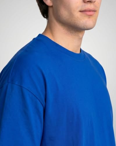 Image of Nobero 100% Cotton Oversized T Shirts for Men Stylish | Oversized Fit | Solid T Shirts for Men 180 GSM Combed Cotton | Round Neck Half Sleeve