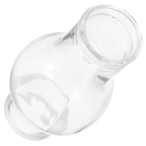 FONDOTIN Chimenea de Cristal Transparente para Lámparas de Aceite Antiguas Globo de Repuesto de Vidrio Grueso Resistente al Viento Accesorio para Iluminación de Emergencia y Decoración