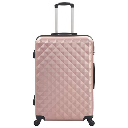 SKM Hardcase Trolley Set 3 pcs Rose Gold ABS (Weight-29KG)2