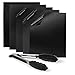 Amazy Tappetini da Barbecue (Set di 5) - tappetini riutilizzabili con rivestimento antiaderente in teflon per grill e forno (rettangolare I 40 x 30 cm)