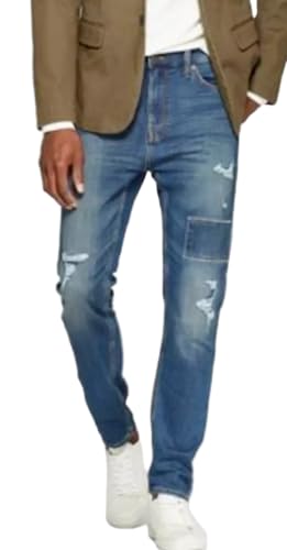 Goodfellow & Co Men's Taper Fit Medium Patched with Destruction Jeans -3