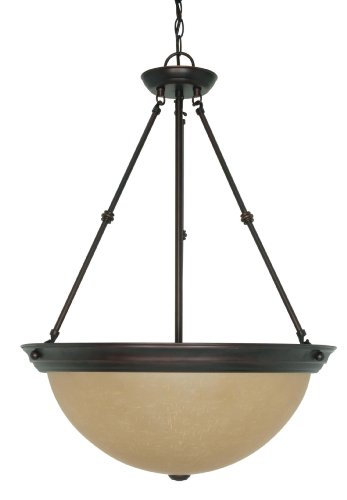 Review Nuvo Lighting 60/3113 Empire 3-Light 20-Inch Bowl Pendant with Champagne Glass, 20 x 27.75, Mahogany Bronze Black Friday 🔥 Nuvo Lighting 60/3113 Empire 3-Light 20-Inch Bowl Pendant with Champagne Glass, 20 x 27.75, Mahogany Bronze